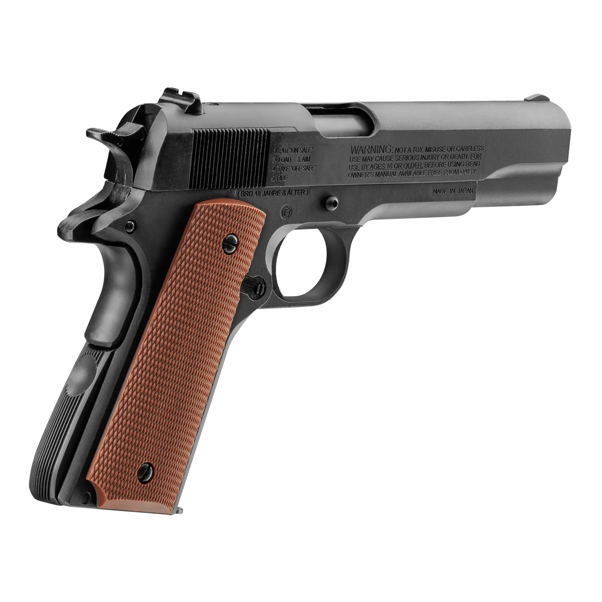 Right Far Angled View of Model 11 .177 CO2 BB Pistol (981011-001)