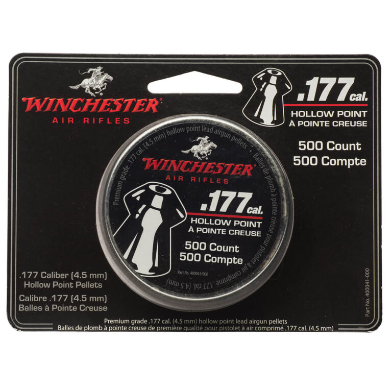Winchester Hollow Point 177 500 front pellet ammo