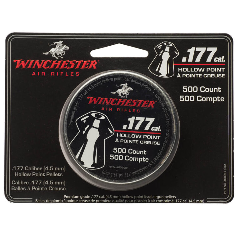 Winchester Hollow Point 177 500 front pellet ammo