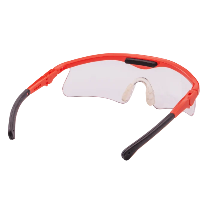 Far Angled View of Winchester shooting safety glasses with impact-resistant polycarbonate lenses (138913)