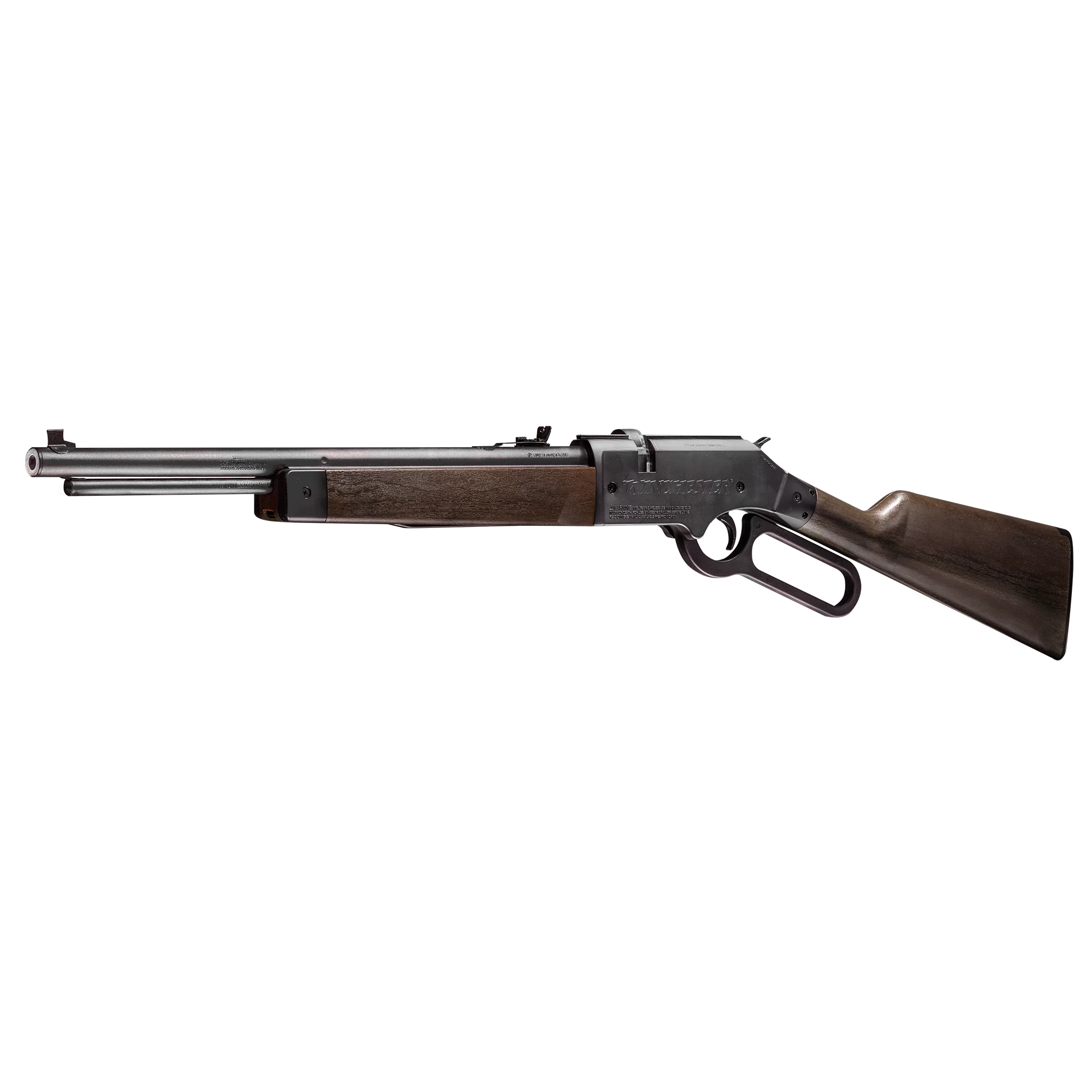 Winchester Model 1873 pellet rifle left angled view