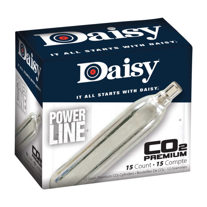 Daisy Powerline Premium 12-Gram CO2 Cylinders, 15-Count
