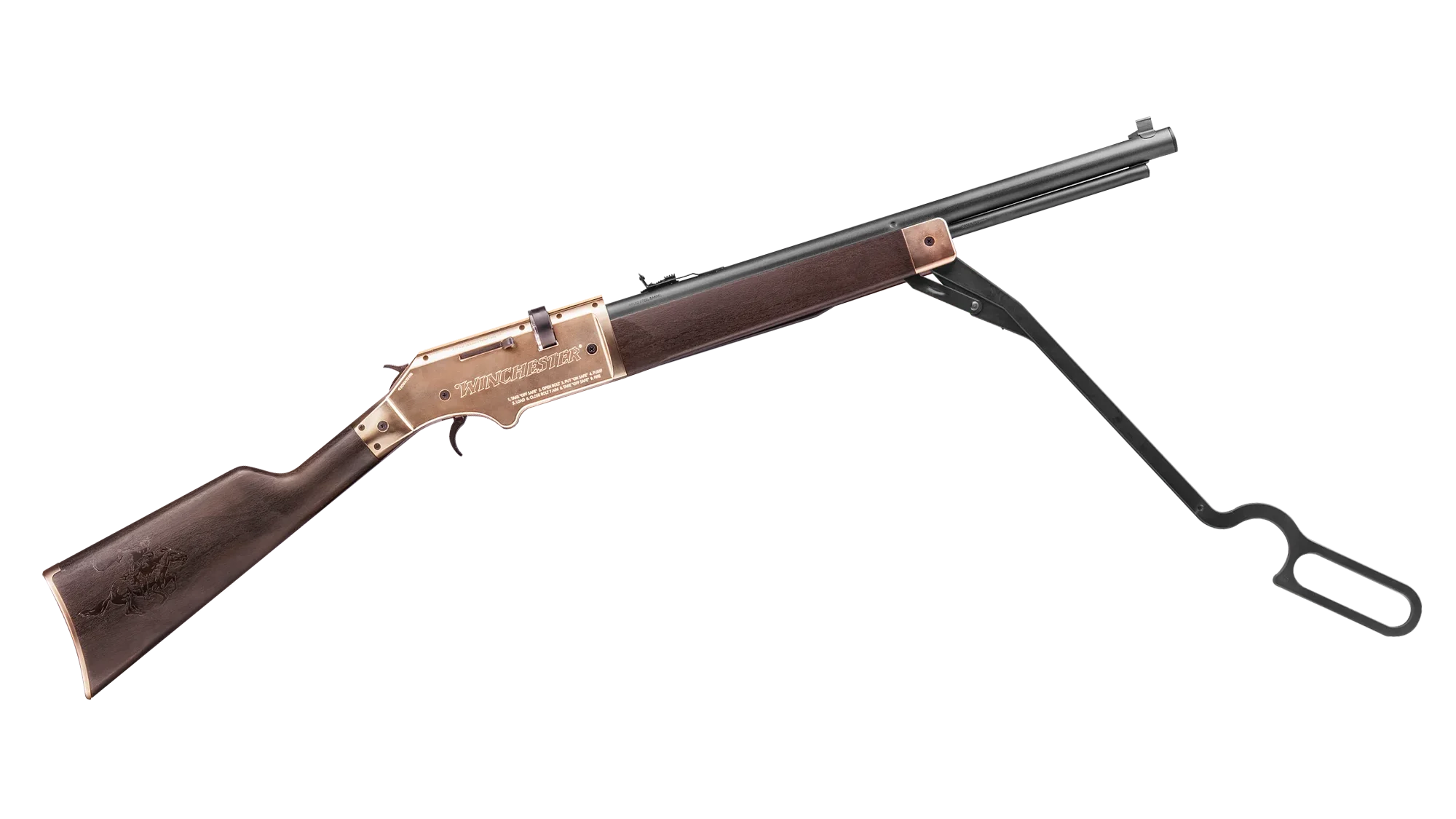 Winchester Air Rifles 1866 Right Product View with Underlever down